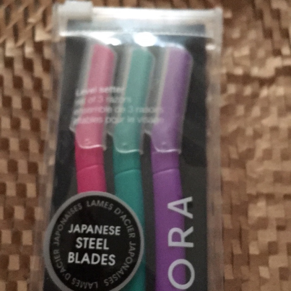 Sephora set of three face razors for women. New condition